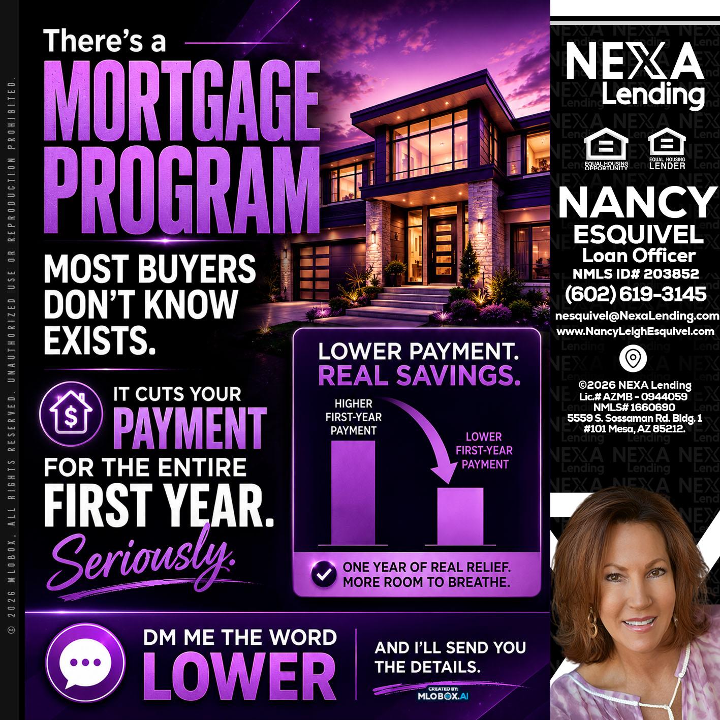 MORTGAGE PROGRAM - Nancy Esquivel -Loan Officer