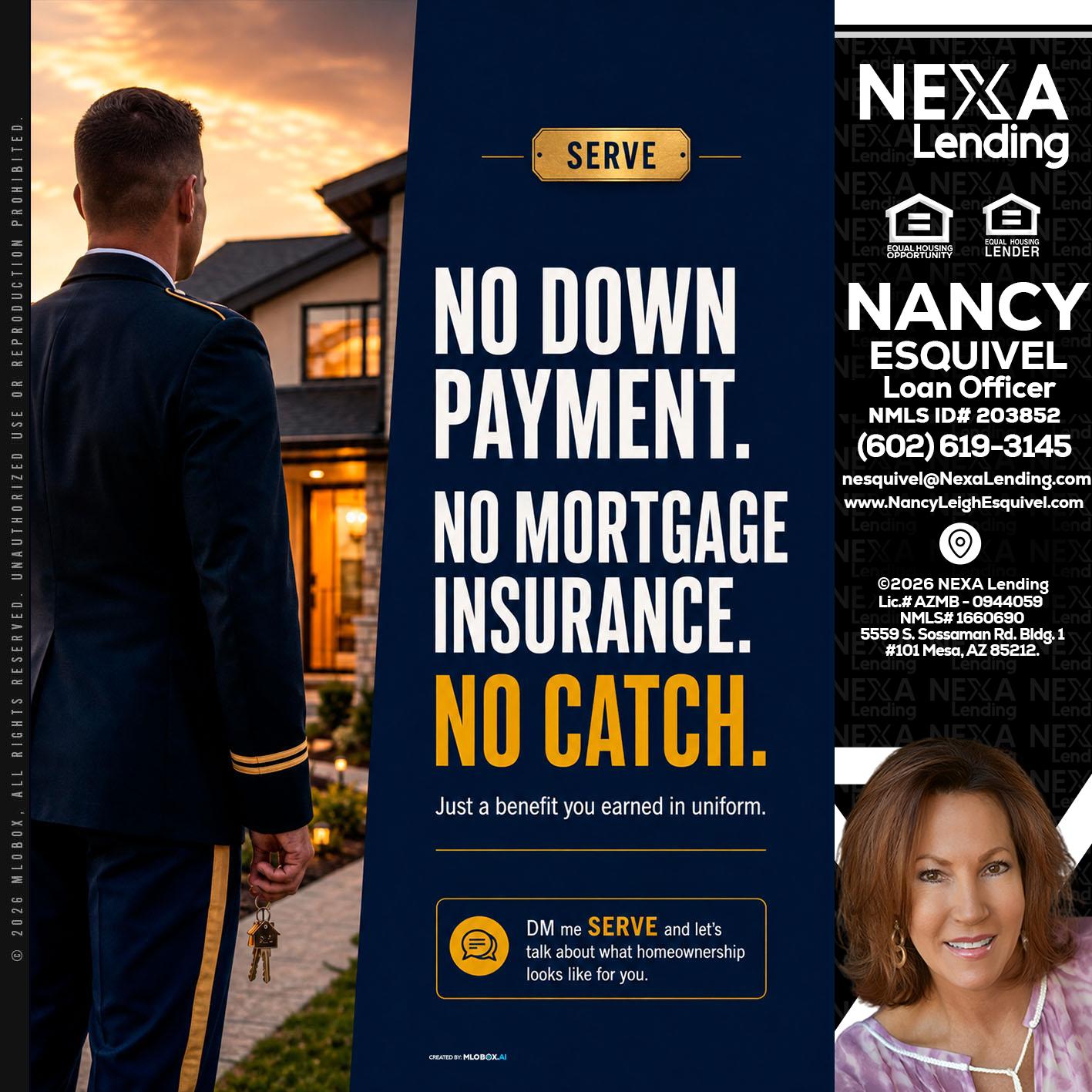 NO DOWN PAYMENT - Nancy Esquivel -Loan Officer