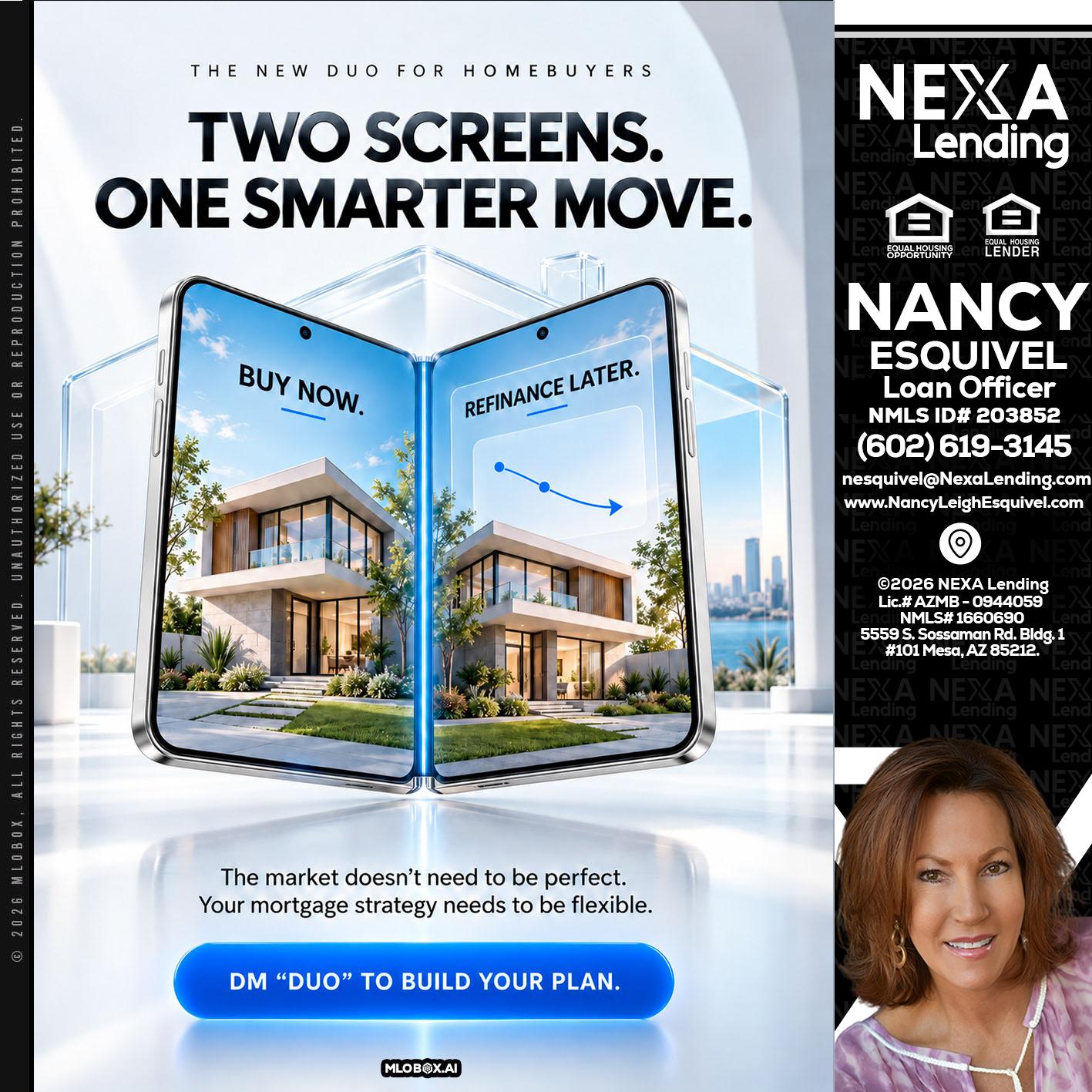 TWO SCREENS - Nancy Esquivel -Loan Officer
