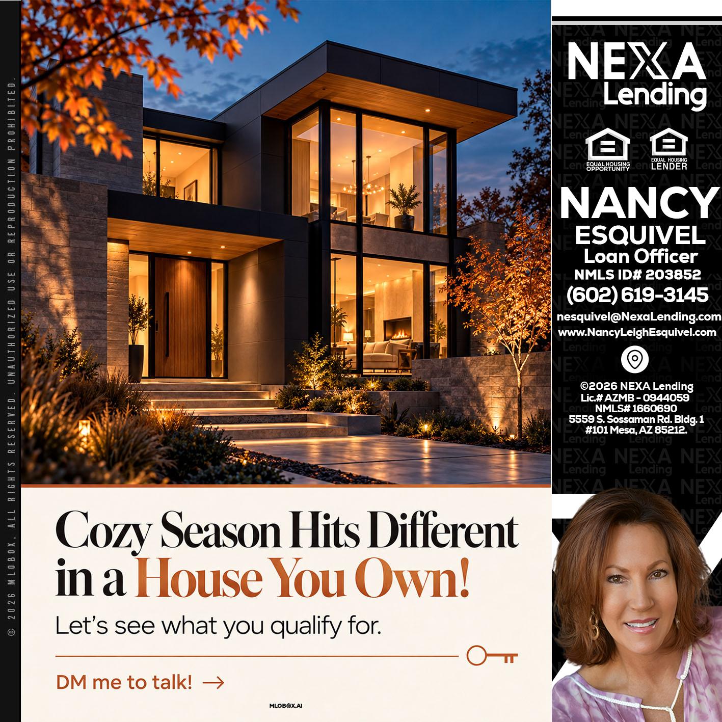 COZY SEASON - Nancy Esquivel -Loan Officer