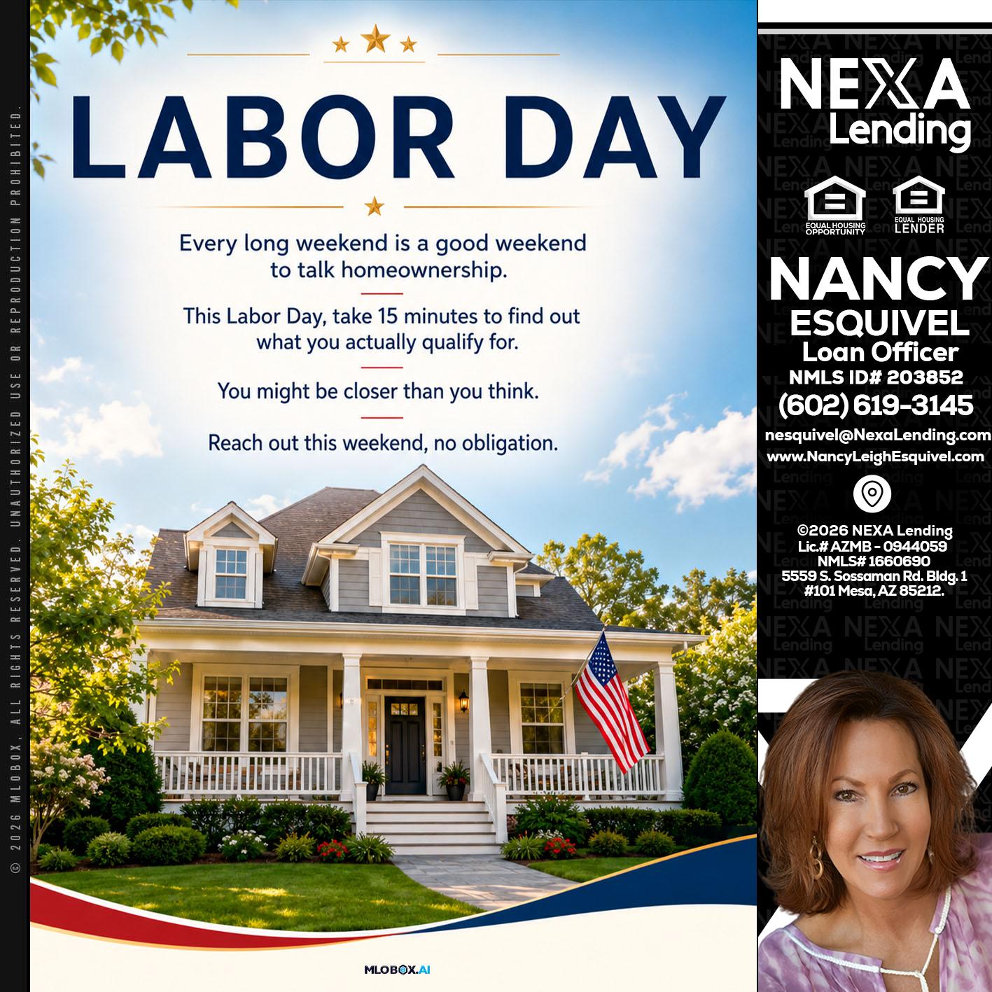 LABOR DAY - Nancy Esquivel -Loan Officer