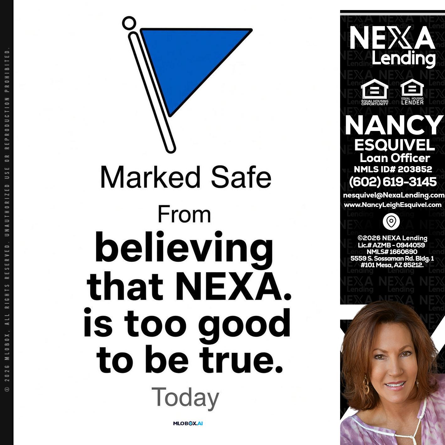 MARKED SAFE - Nancy Esquivel -Loan Officer